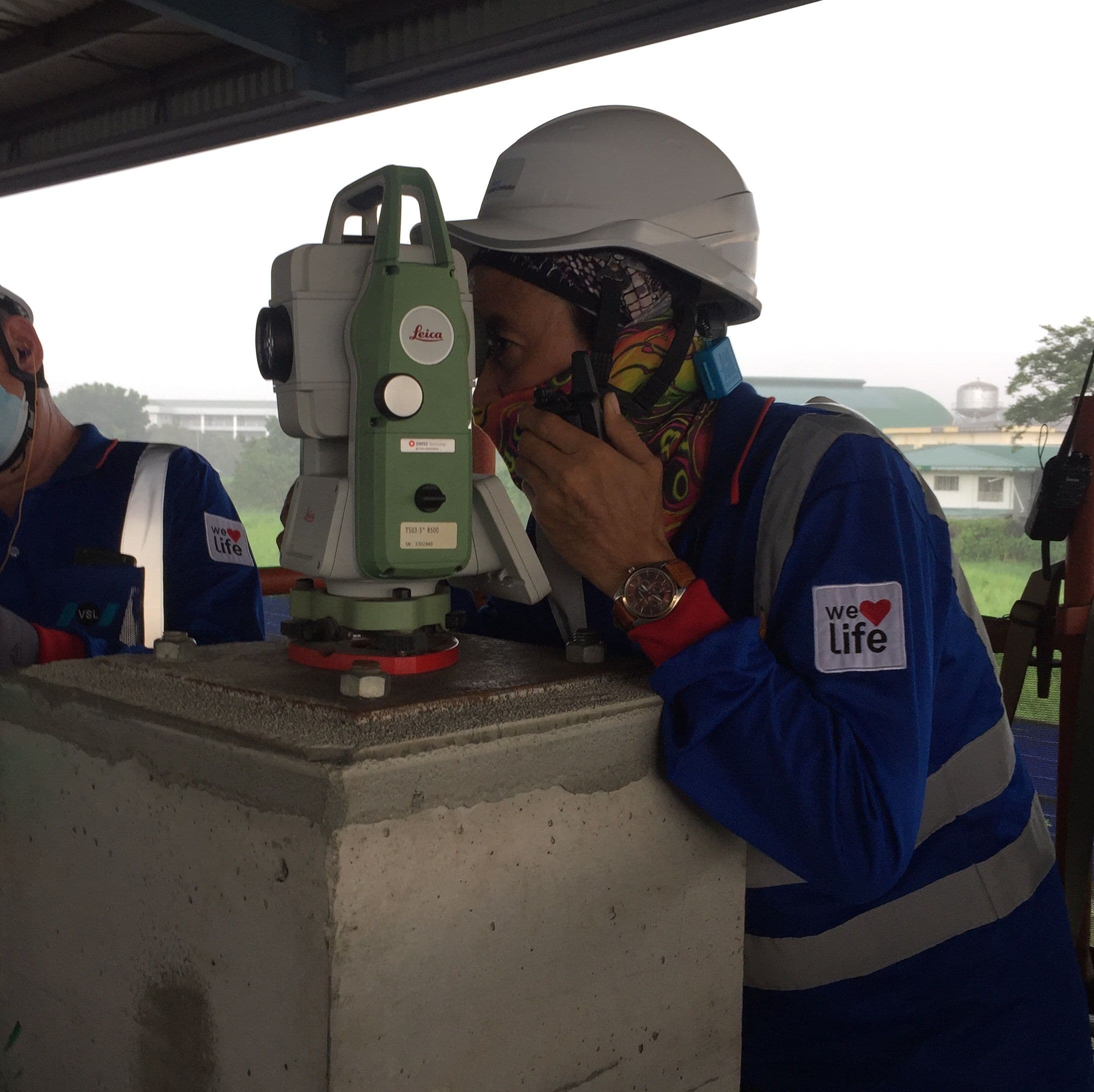 Surveyor at work